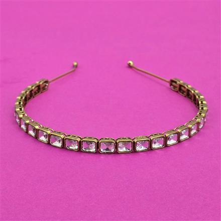 Indo Western Classic Hair Band With Mehndi Plating