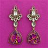 Indo Western Classic Earring With Mehndi Plating