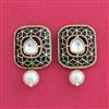 Indo Western Meenakari Earring With Mehndi Plating