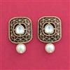 Indo Western Meenakari Earring With Mehndi Plating