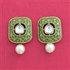Indo Western Meenakari Earring With Mehndi Plating