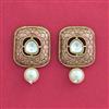 Indo Western Meenakari Earring With Mehndi Plating