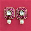 Indo Western Meenakari Earring With Mehndi Plating