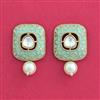 Indo Western Meenakari Earring With Mehndi Plating
