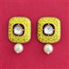 Indo Western Meenakari Earring With Mehndi Plating