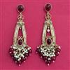 Indo Western Classic Earring With Mehndi Plating