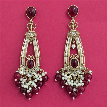 Indo Western Classic Earring With Mehndi Plating