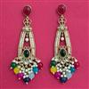 Indo Western Classic Earring With Mehndi Plating