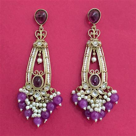 Indo Western Classic Earring With Mehndi Plating
