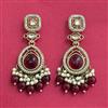 Indo Western Classic Earring With Mehndi Plating