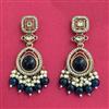 Indo Western Classic Earring With Mehndi Plating