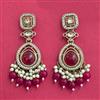 Indo Western Classic Earring With Mehndi Plating