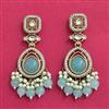 Indo Western Classic Earring With Mehndi Plating