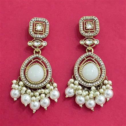 Indo Western Classic Earring With Mehndi Plating