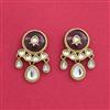 Indo Western Classic Earring With Mehndi Plating