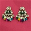 Indo Western Classic Earring With Mehndi Plating