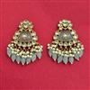 Indo Western Classic Earring With Mehndi Plating