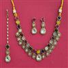 Indo Western Classic Necklace Set With Mehndi Plating