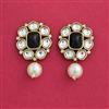 Indo Western Moti Earring With Mehndi Plating