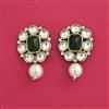 Indo Western Moti Earring With Mehndi Plating