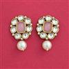 Indo Western Moti Earring With Mehndi Plating