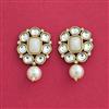 Indo Western Moti Earring With Mehndi Plating