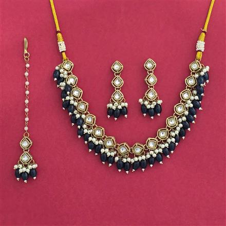 Indo Western Classic Necklace With Mehndi Plating