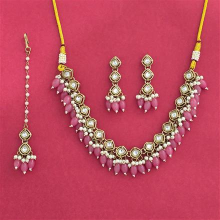 Indo Western Classic Necklace With Mehndi Plating