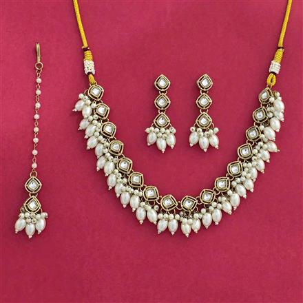 Indo Western Classic Necklace With Mehndi Plating