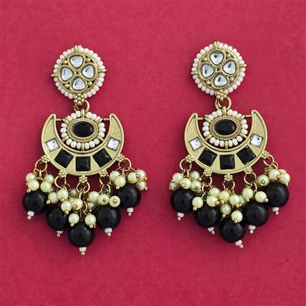 Indo Western Classic Earring With Mehndi Plating