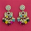 Indo Western Classic Earring With Mehndi Plating