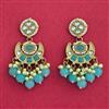 Indo Western Classic Earring With Mehndi Plating