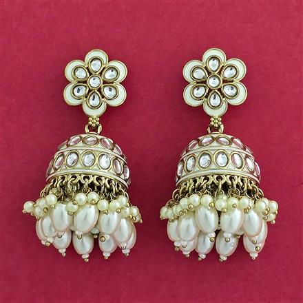 Indo Western Jhumki With Mehndi Plating