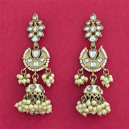 Indo Western Jhumki With Mehndi Plating