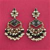 Indo Western Classic Earring With Mehndi Plating