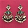 Indo Western Classic Earring With Mehndi Plating