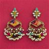 Indo Western Classic Earring With Mehndi Plating