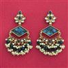 Indo Western Classic Earring With Mehndi Plating