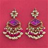 Indo Western Classic Earring With Mehndi Plating