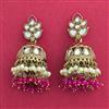 Indo Western Jhumki With Mehndi Plating