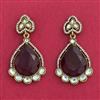 Indo Western Classic Earring With Mehndi Plating
