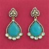 Indo Western Classic Earring With Mehndi Plating
