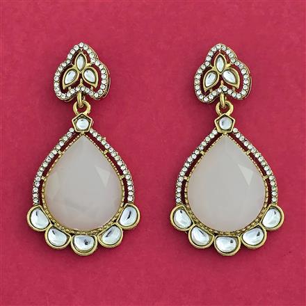 Indo Western Classic Earring With Mehndi Plating