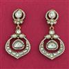 Indo Western Classic Earring With Mehndi Plating