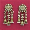 Indo Western Meenakari Earring With Mehndi Plating