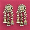Indo Western Meenakari Earring With Mehndi Plating