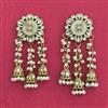 Indo Western Meenakari Earring With Mehndi Plating