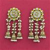 Indo Western Meenakari Earring With Mehndi Plating