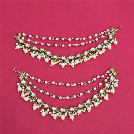 Indo Western Classic Ear Chain With Mehndi Plating