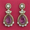 Indo Western Classic Earring With Mehndi Plating
